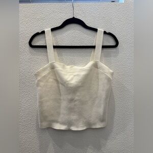 Abercrombie & Fitch sweetheart neckline ribbed knit top